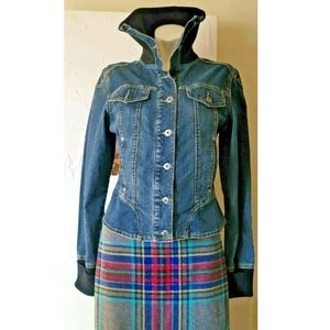 Y M I Jean/Denim  Dark Blue Jacket Size M